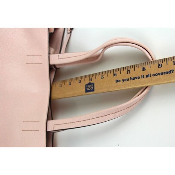 ROOMY J.CREW POWDER PINK GENUINE LEATHER SHOULDER BAG HANDBAG TOTE HOBO PURSE - Picture 14 of 14